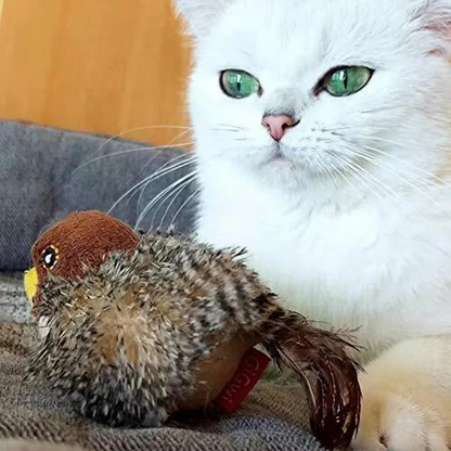 CAT CHIRPING BIRD TOY
