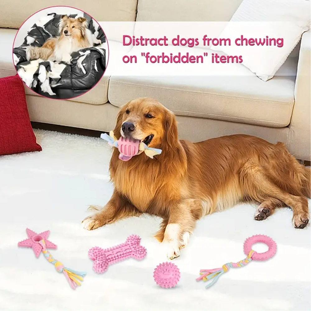 INDESTRUCTIBLE CHEW TOYS (5 Toys Bundle)