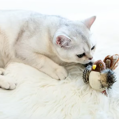 CAT CHIRPING BIRD TOY