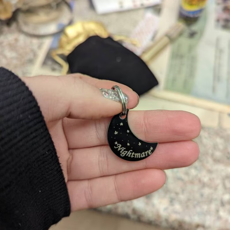 PERSONALIZED MOON TAG